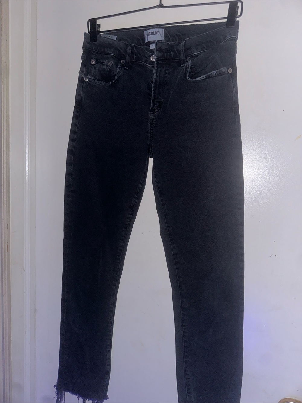 Agolde Skinny Black Denim Jeans